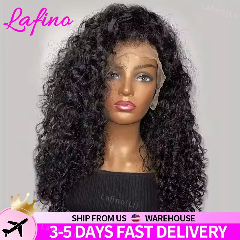 Curly Human Hair Wigs for Women Water Wave Lace Front Wig 13X4 13X6 Lace Frontal Deep Wave Wig 100% Human Hair Hd Lace Wigs