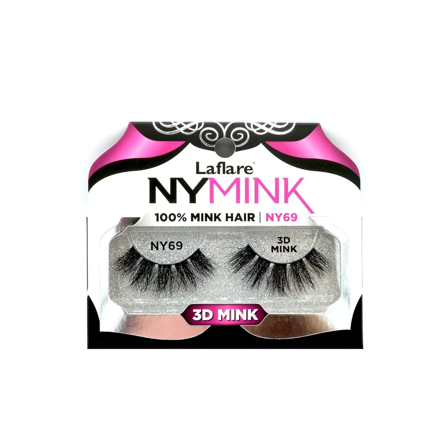 3D NY Mink Eyelashes, 100% Real Mink Hair Lashes, Luxury Makeup, Natural, Light, Trendy, Variety, Reusable, Multi Layered Real Mink Hair Lashes (NY43)