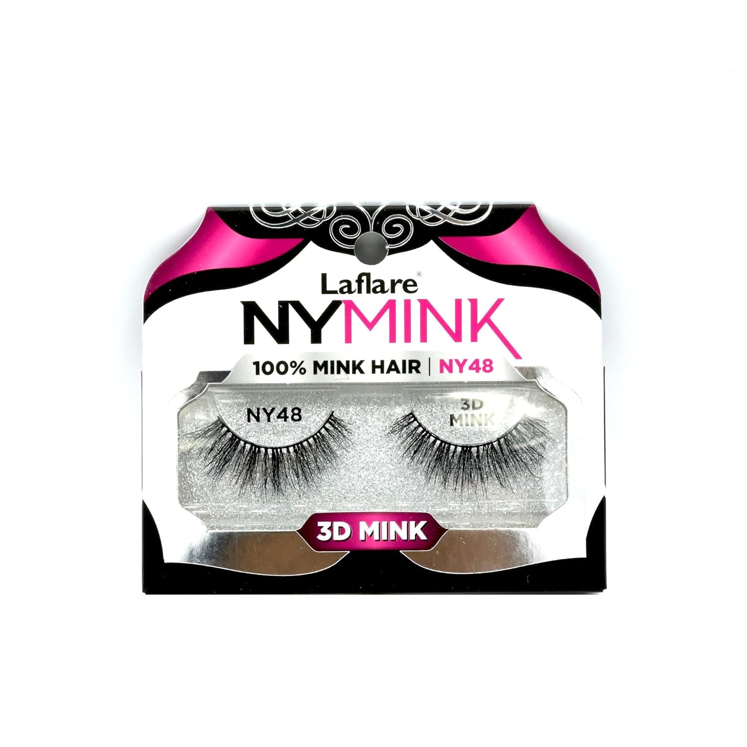 3D NY Mink Eyelashes, 100% Real Mink Hair Lashes, Luxury Makeup, Natural, Light, Trendy, Variety, Reusable, Multi Layered Real Mink Hair Lashes (NY43)