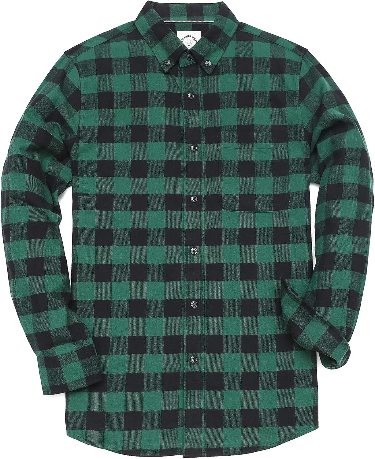 ® Flannel Shirt for Men Casual Button down Work Soft All Cotton Lightweight Flannel Mens Plaid Shirts Long Sleeve