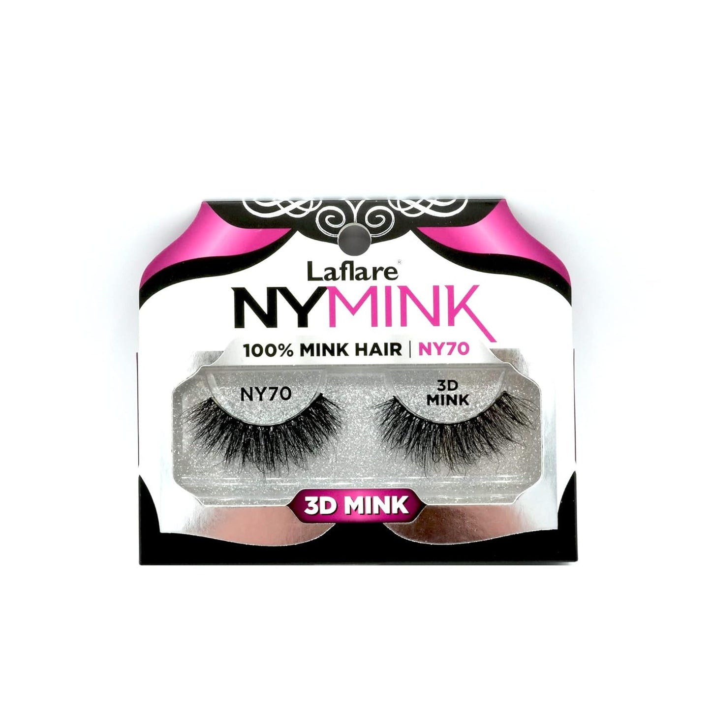 3D NY Mink Eyelashes, 100% Real Mink Hair Lashes, Luxury Makeup, Natural, Light, Trendy, Variety, Reusable, Multi Layered Real Mink Hair Lashes (NY43)