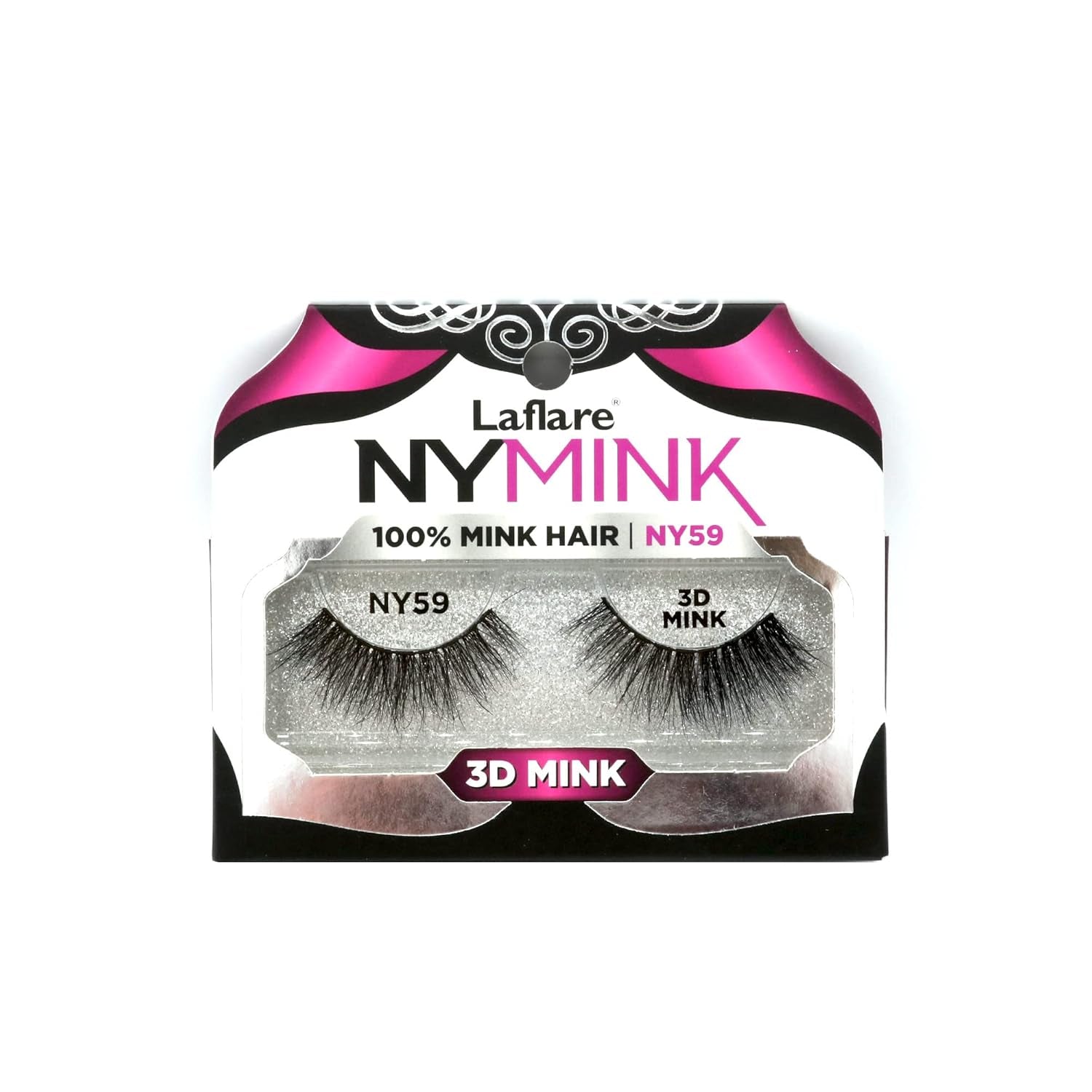 3D NY Mink Eyelashes, 100% Real Mink Hair Lashes, Luxury Makeup, Natural, Light, Trendy, Variety, Reusable, Multi Layered Real Mink Hair Lashes (NY43)