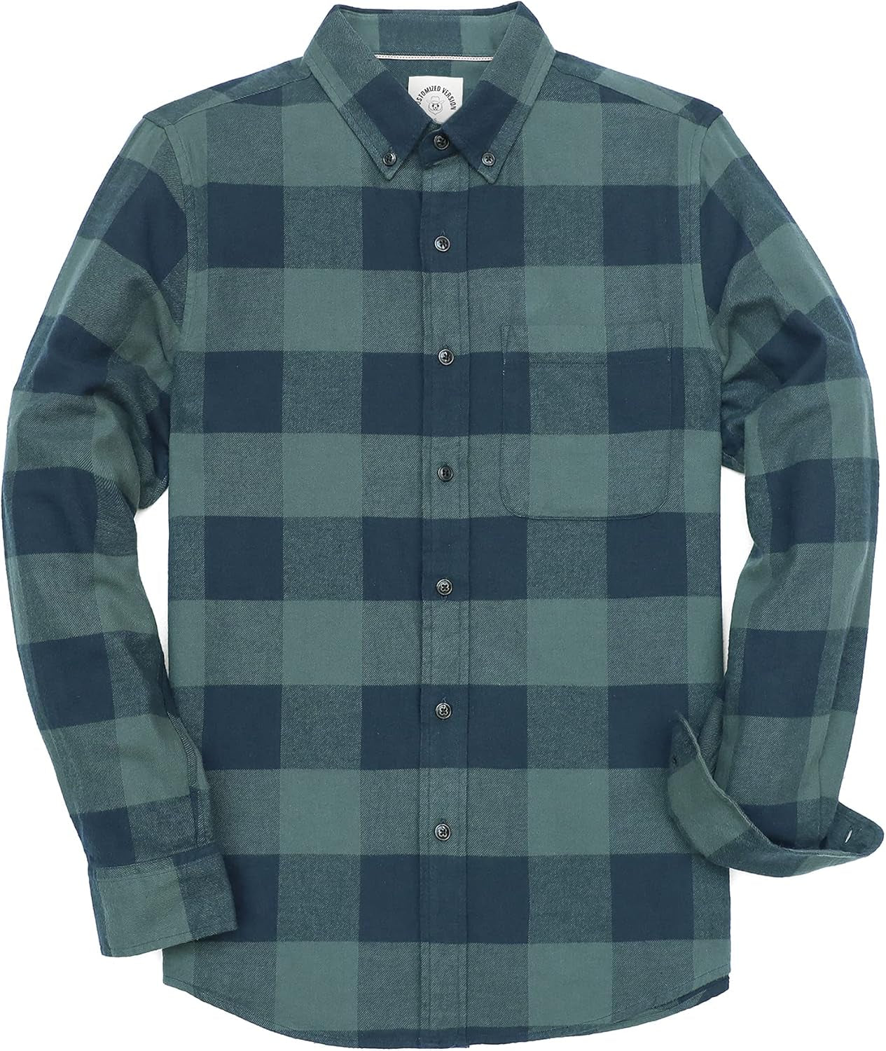 ® Flannel Shirt for Men Casual Button down Work Soft All Cotton Lightweight Flannel Mens Plaid Shirts Long Sleeve