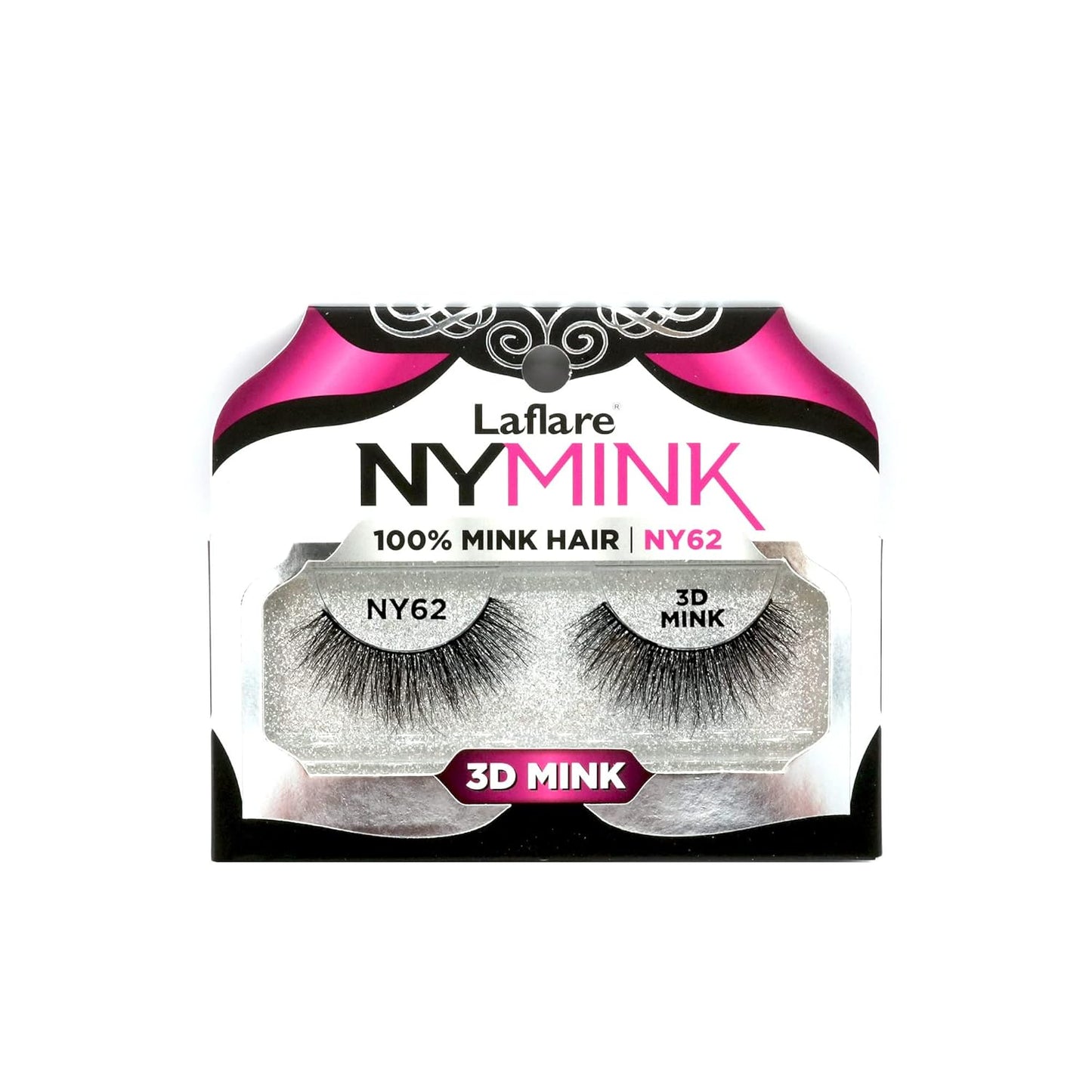 3D NY Mink Eyelashes, 100% Real Mink Hair Lashes, Luxury Makeup, Natural, Light, Trendy, Variety, Reusable, Multi Layered Real Mink Hair Lashes (NY43)