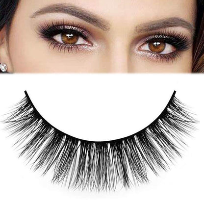 False Eyelashes Lashes Natural Look Thick Short 3D Faux Mink Lashes Strip 10Mm Reusable Soft Wispy Lashes Pack Vegan Natural Lashes 10 Pairs(Natural Short Lashes)