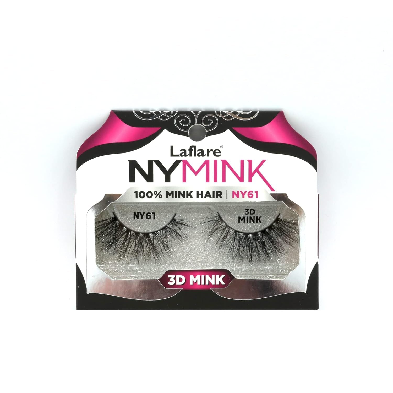 3D NY Mink Eyelashes, 100% Real Mink Hair Lashes, Luxury Makeup, Natural, Light, Trendy, Variety, Reusable, Multi Layered Real Mink Hair Lashes (NY43)