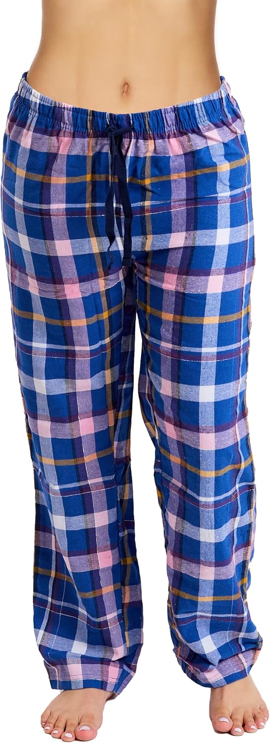 Cotton-Blend Flannel Pajama Pants for Women (S-2X)