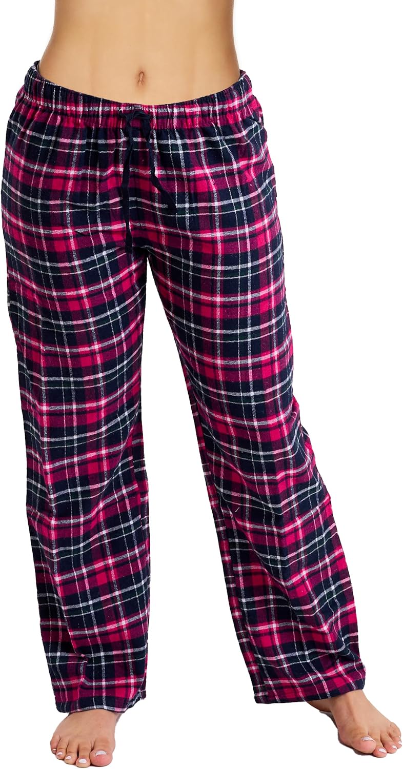 Cotton-Blend Flannel Pajama Pants for Women (S-2X)