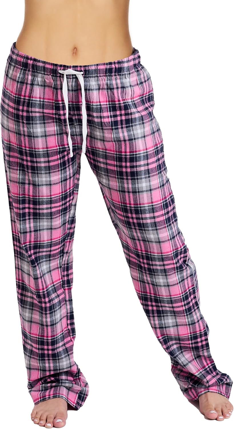 Cotton-Blend Flannel Pajama Pants for Women (S-2X)