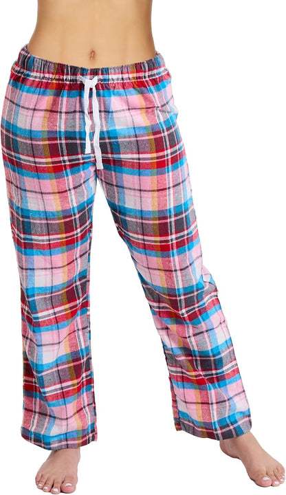 Cotton-Blend Flannel Pajama Pants for Women (S-2X)