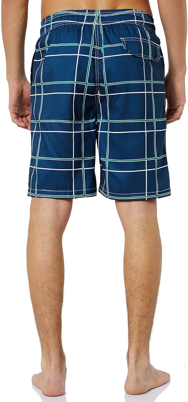 Mens Swim Trunks Long, Quick Dry Mens Boardshorts, 9 Inches Inseam Mens Bathing Suits with Mesh Lining