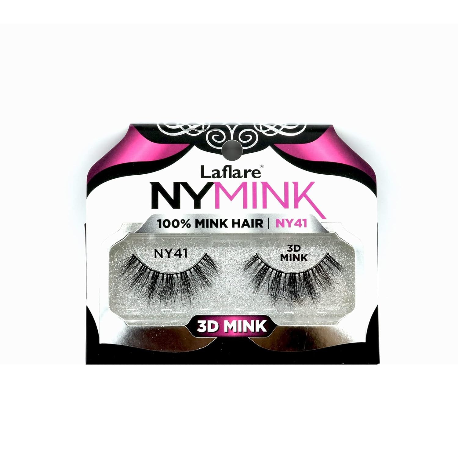 3D NY Mink Eyelashes, 100% Real Mink Hair Lashes, Luxury Makeup, Natural, Light, Trendy, Variety, Reusable, Multi Layered Real Mink Hair Lashes (NY43)