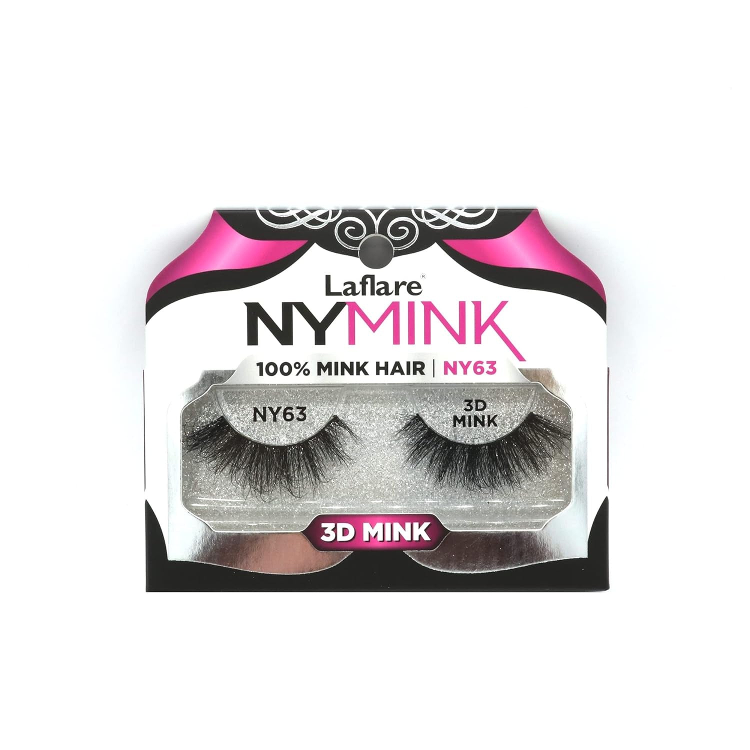 3D NY Mink Eyelashes, 100% Real Mink Hair Lashes, Luxury Makeup, Natural, Light, Trendy, Variety, Reusable, Multi Layered Real Mink Hair Lashes (NY43)