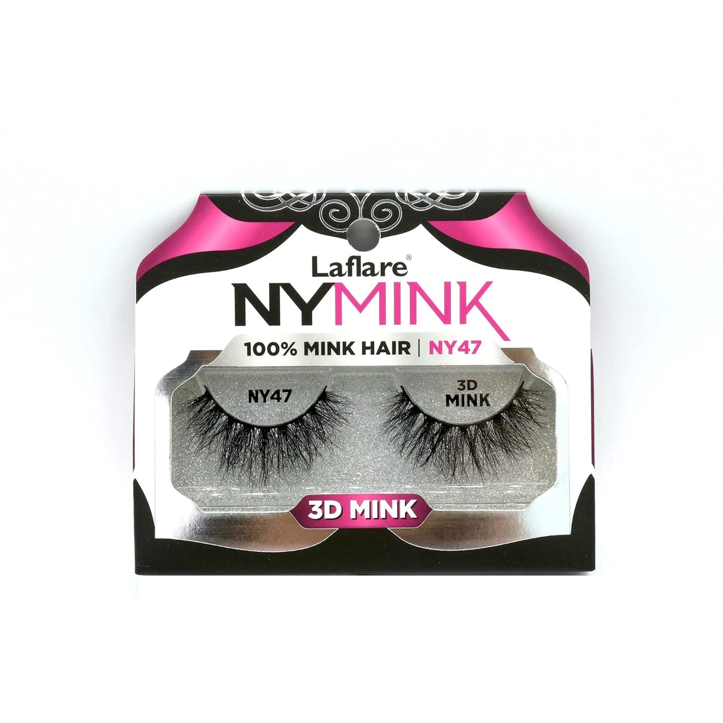 3D NY Mink Eyelashes, 100% Real Mink Hair Lashes, Luxury Makeup, Natural, Light, Trendy, Variety, Reusable, Multi Layered Real Mink Hair Lashes (NY43)