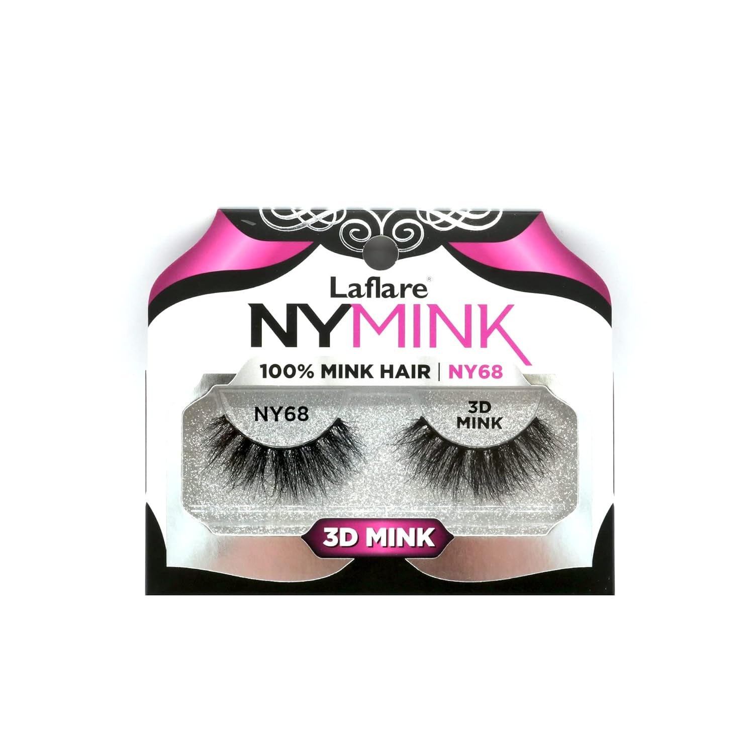 3D NY Mink Eyelashes, 100% Real Mink Hair Lashes, Luxury Makeup, Natural, Light, Trendy, Variety, Reusable, Multi Layered Real Mink Hair Lashes (NY43)