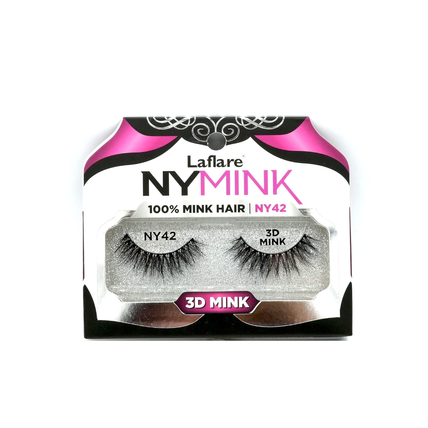 3D NY Mink Eyelashes, 100% Real Mink Hair Lashes, Luxury Makeup, Natural, Light, Trendy, Variety, Reusable, Multi Layered Real Mink Hair Lashes (NY43)