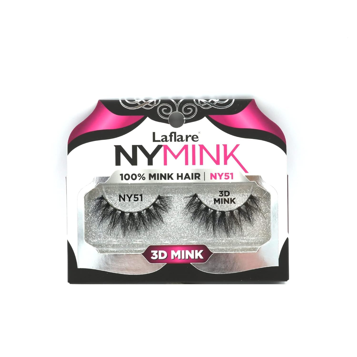 3D NY Mink Eyelashes, 100% Real Mink Hair Lashes, Luxury Makeup, Natural, Light, Trendy, Variety, Reusable, Multi Layered Real Mink Hair Lashes (NY43)