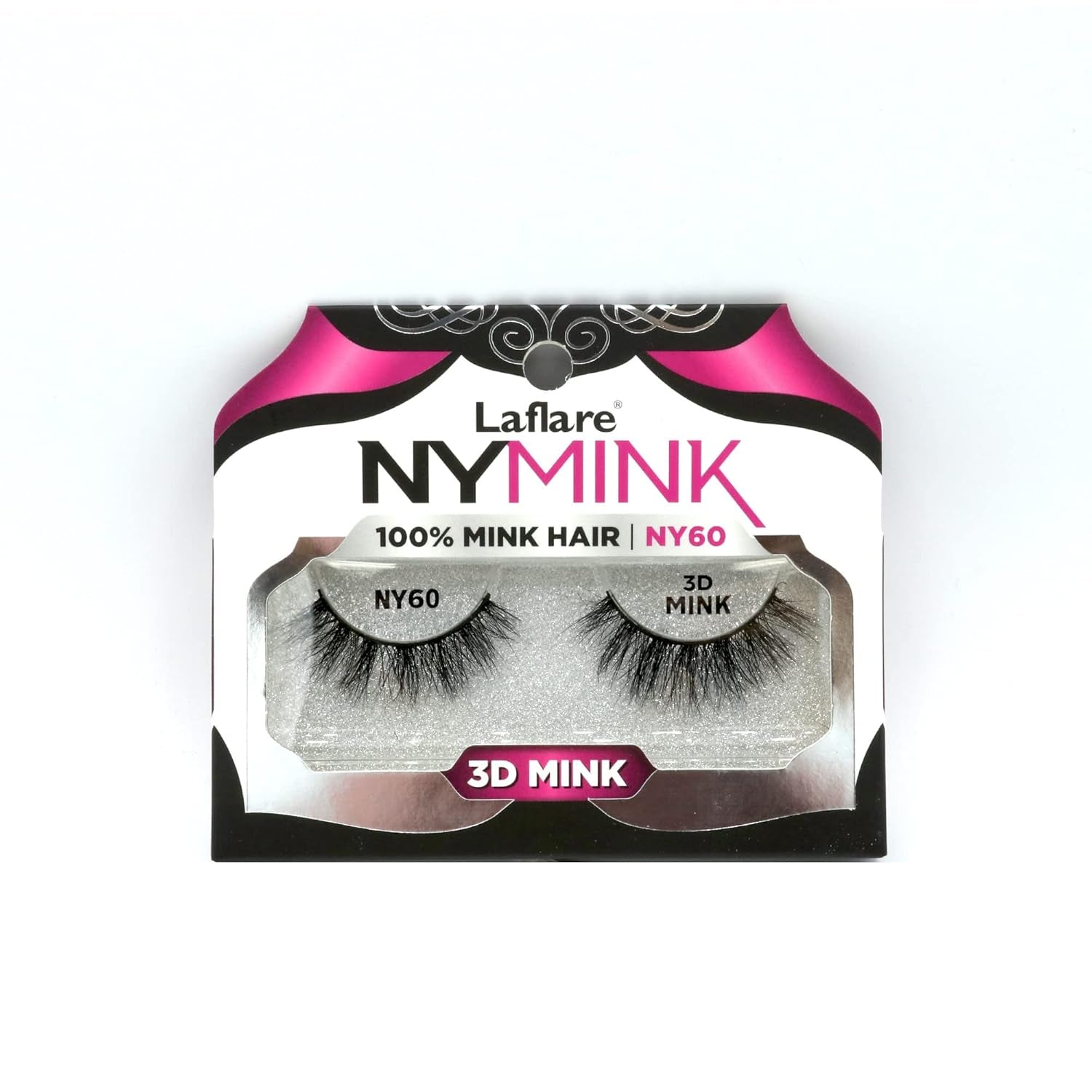 3D NY Mink Eyelashes, 100% Real Mink Hair Lashes, Luxury Makeup, Natural, Light, Trendy, Variety, Reusable, Multi Layered Real Mink Hair Lashes (NY43)